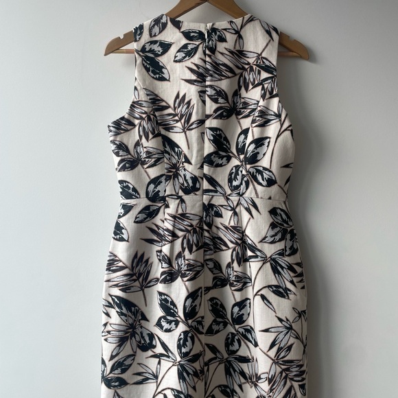 J.Crew Collection Tropical Floral Shift Dress Structured Summer Dress- small - Picture 4 of 7